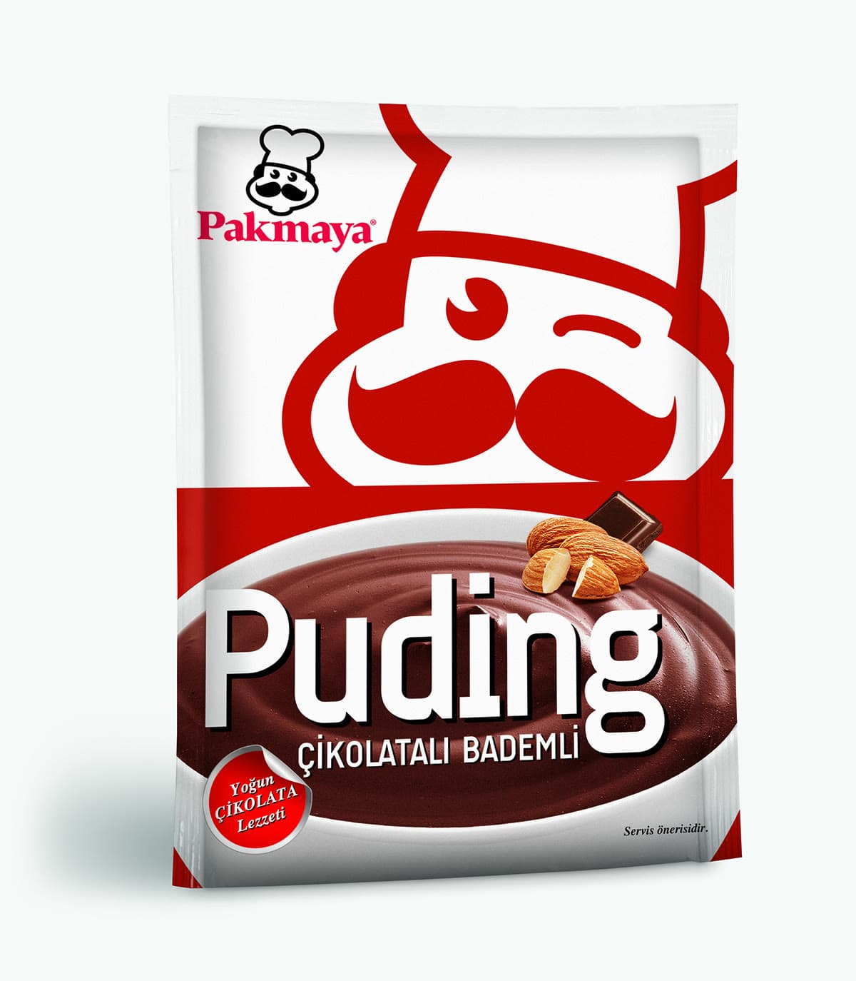 Çikolatalı Bademli Puding