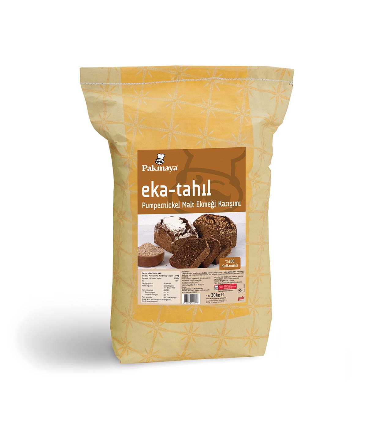 Eka-Tahıl Pumpernickel Malt Ekmeği