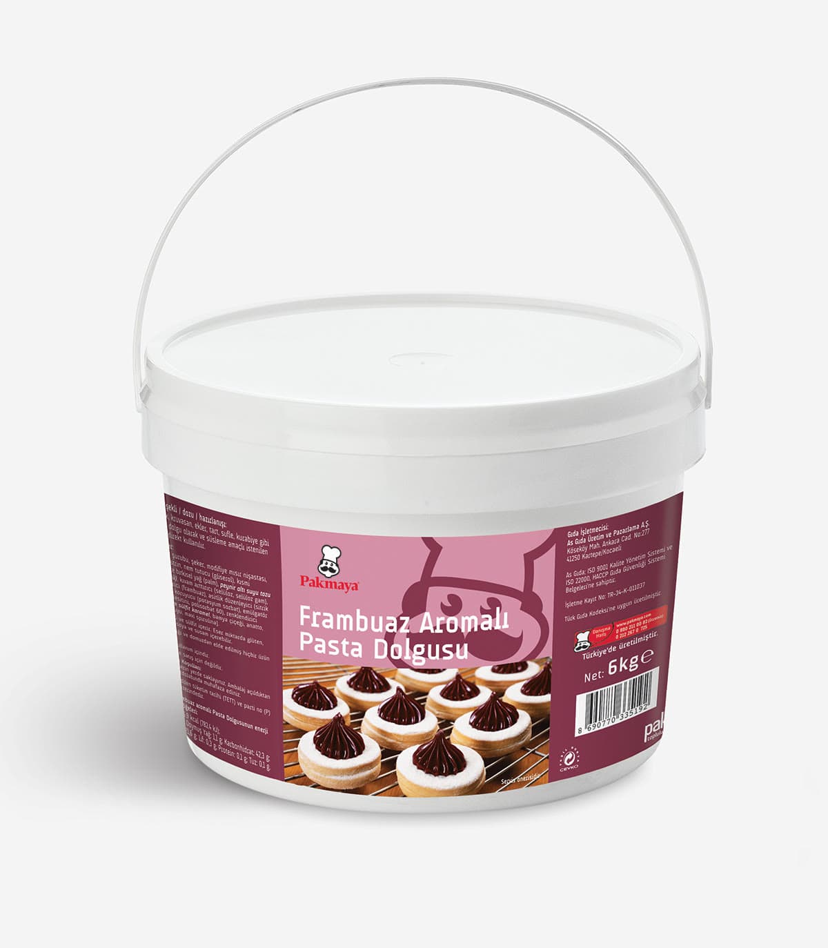 Frambuaz Aromalı Pasta Dolgusu