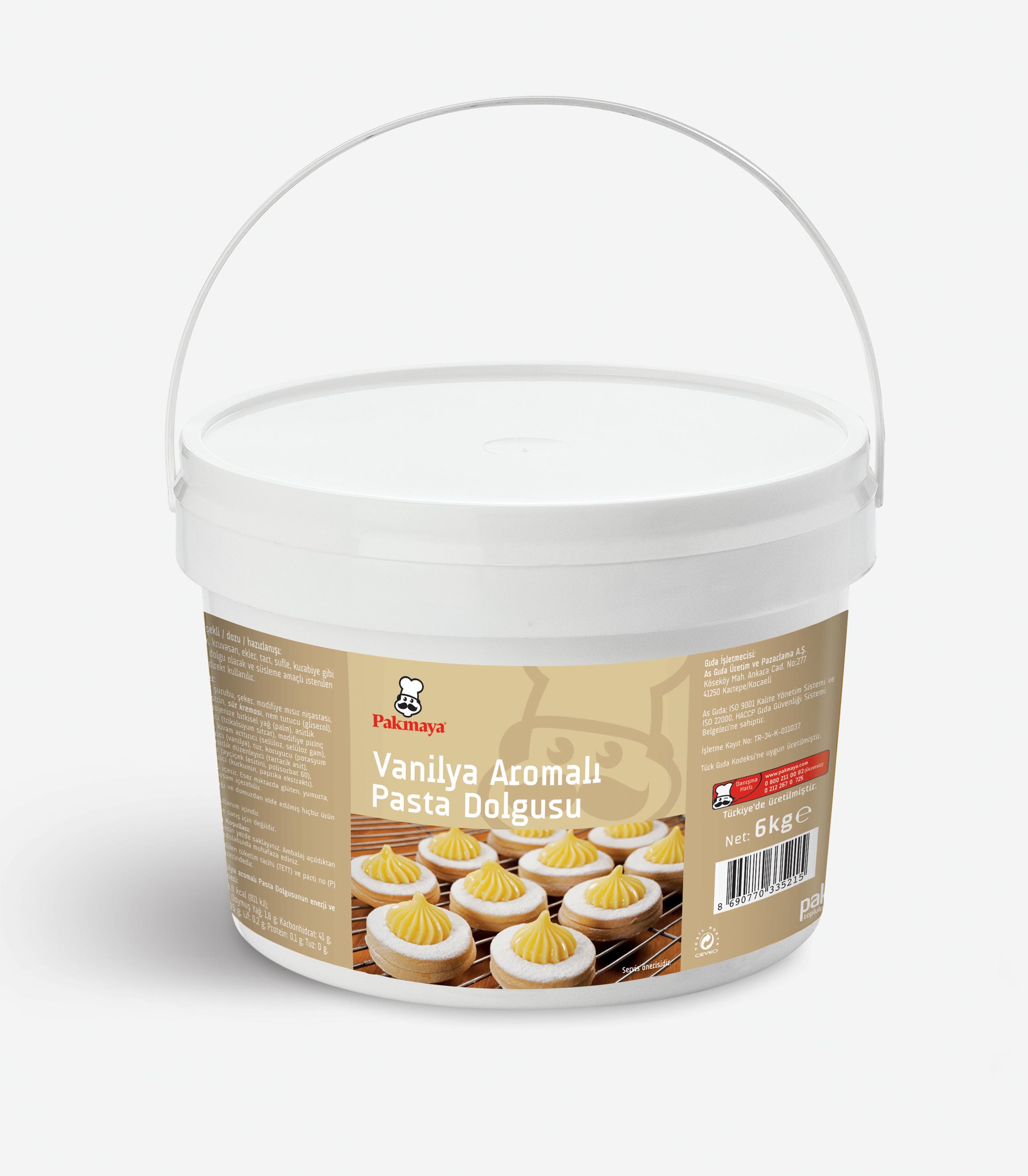 Vanilya Aromalı Pasta Dolgusu