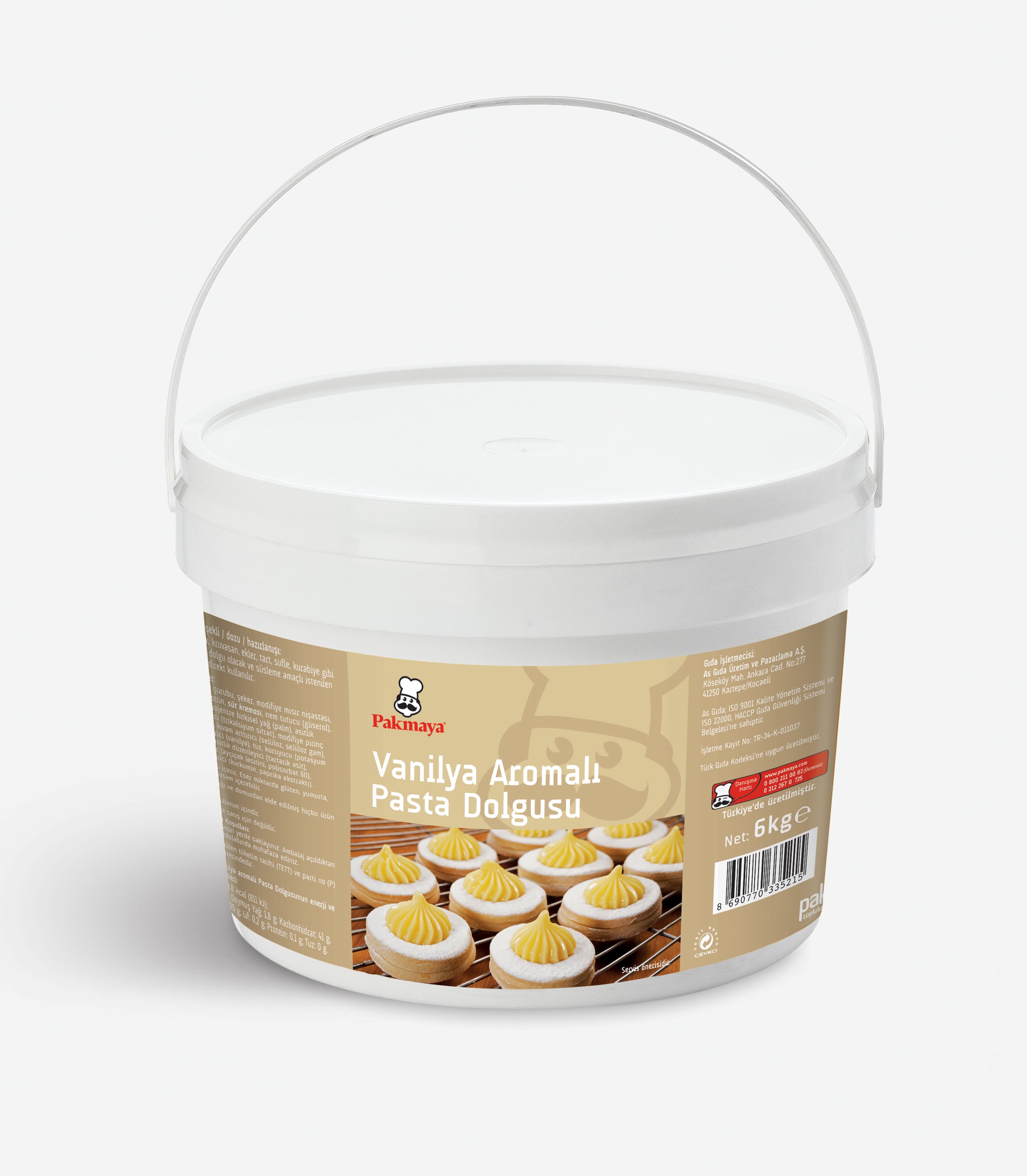 Vanilya Aromalı Pasta Dolgusu