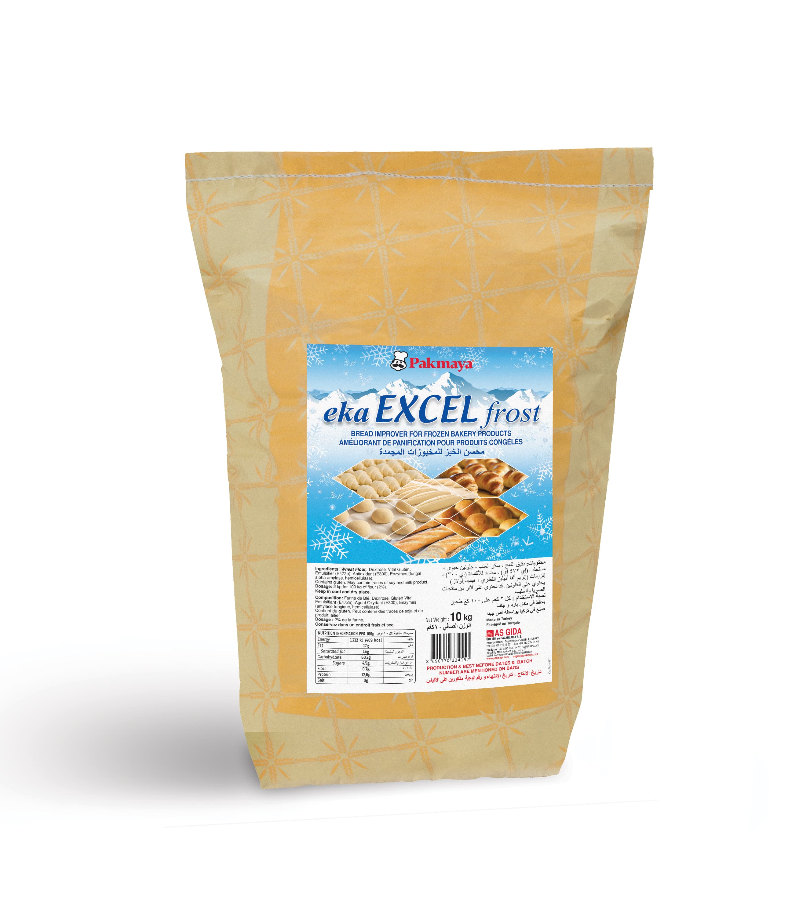 Eka-Excel Frost Donuk Ürünler için Ekmek Geliştirici