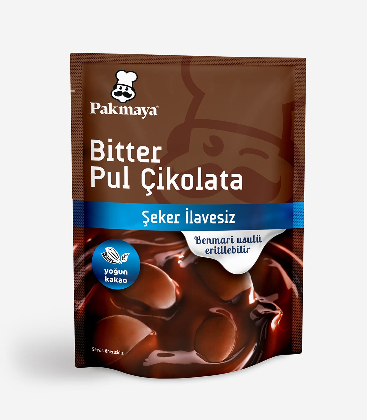 Şeker İlavesiz Bitter Pul Çikolata